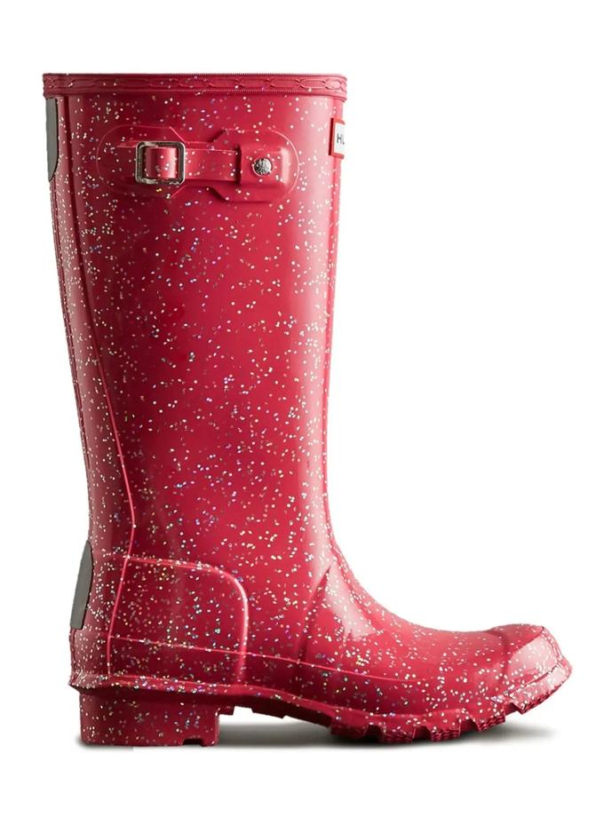 Hunter Boots Big Kids Original Giant Glitter Rain Boots Best Seller