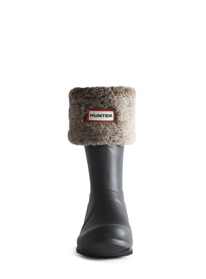 Hunter Boots Unisex Faux Fur Short Boot Sock On Sale