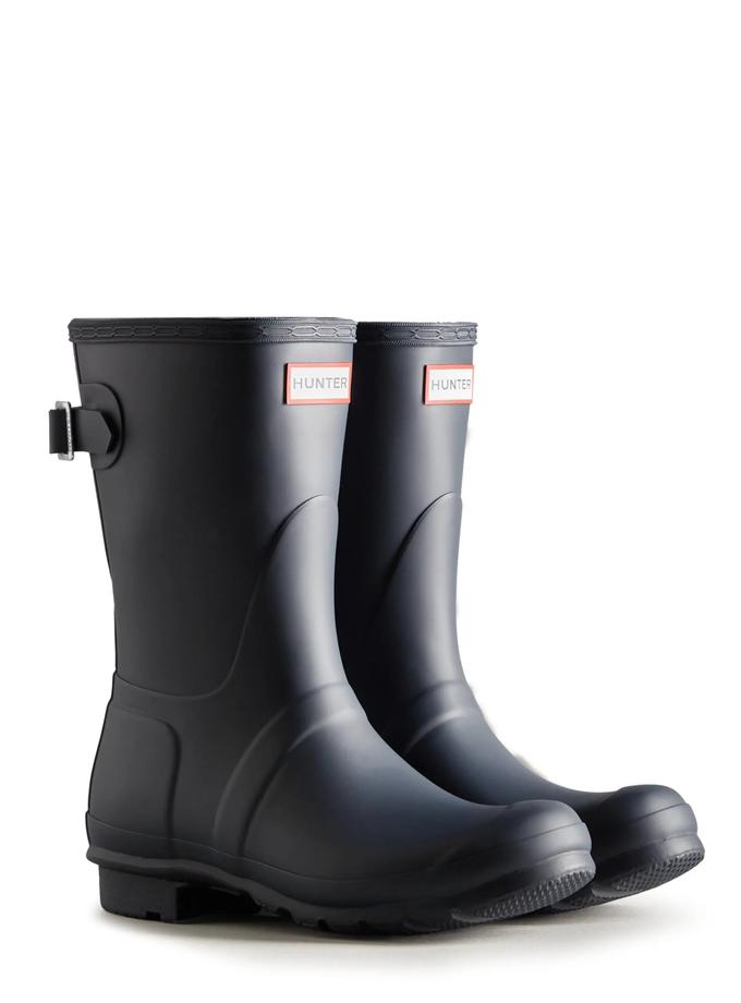 Hunter Boots Women's Original Back Adjustable Short Rain Boots Best Seller