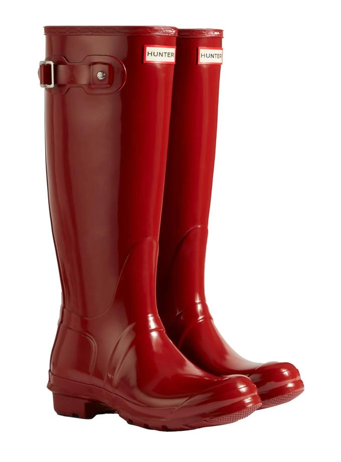 Hunter Boots Women's Original Tall Gloss Rain Boots High Quality